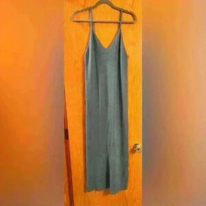 Sleeveless Sweater Dress Blue Sweater Dress Womens L